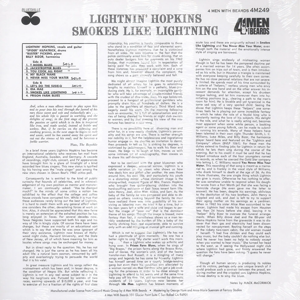 LightninHopkins - Smokes Like Lightning