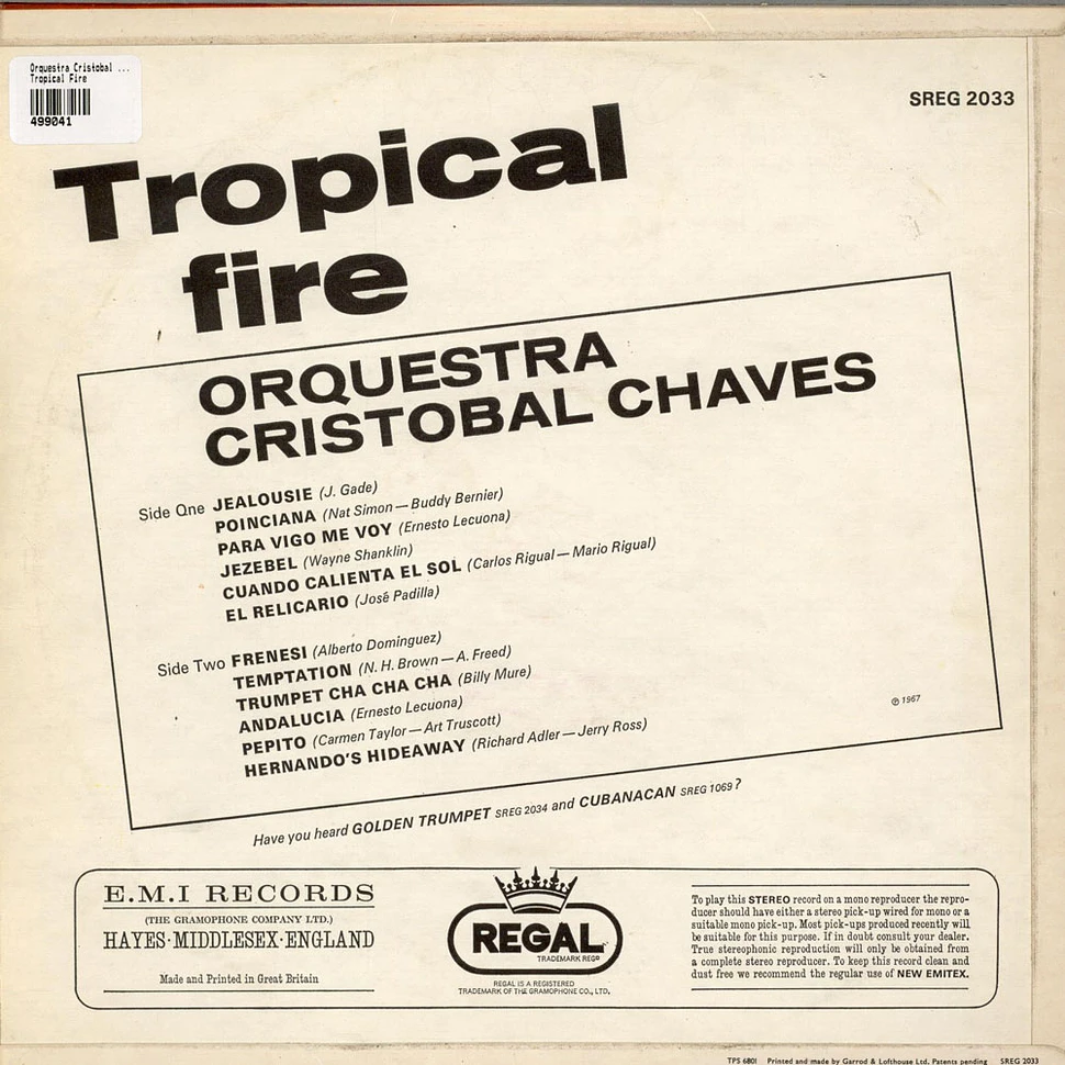 Orquestra Cristobal Chaves - Tropical Fire