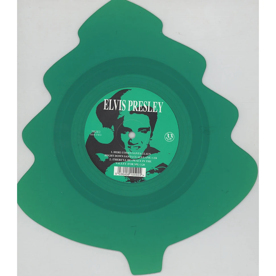 Elvis Presley - Santa Claus Is Back In Town Green Tree Shaped Vinyl Edition