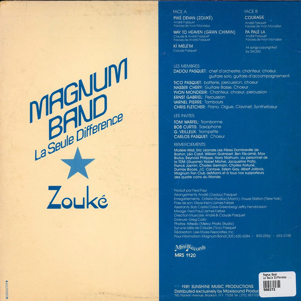 Magnum Band - La Seule Difference (Piké Devan)