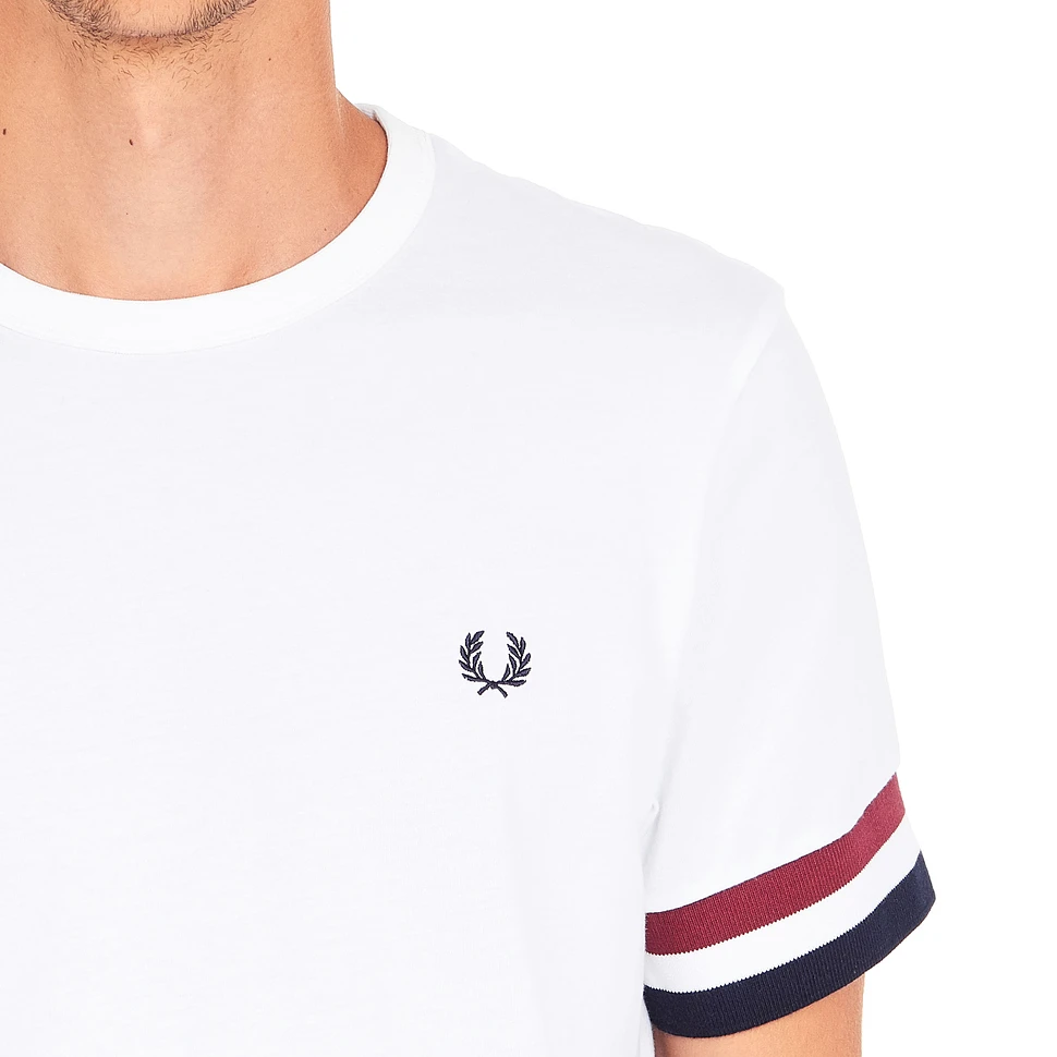 Fred Perry - Striped Cuff T-Shirt