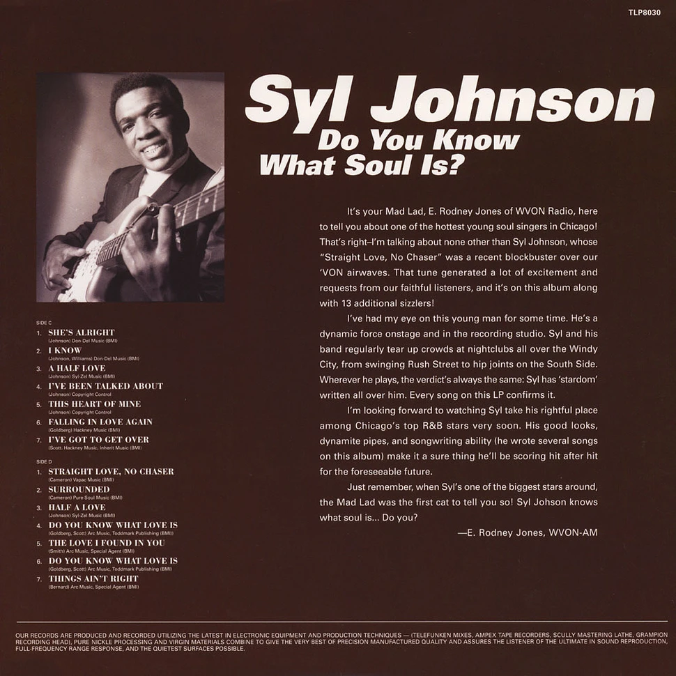 Syl Johnson - Do You Know What Soul Is?