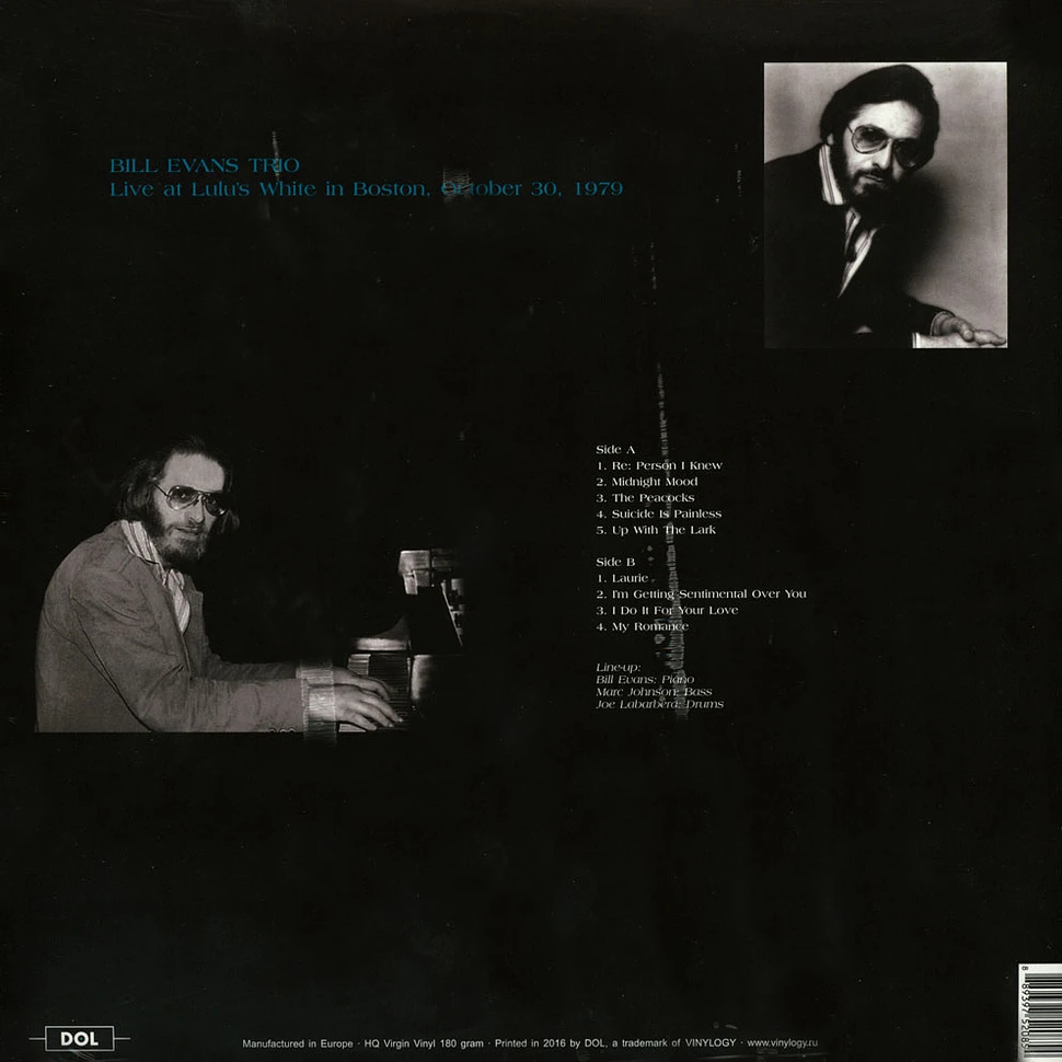 Bill Evans Trio - Live At Lulu's White In Boston, October 30, 1979