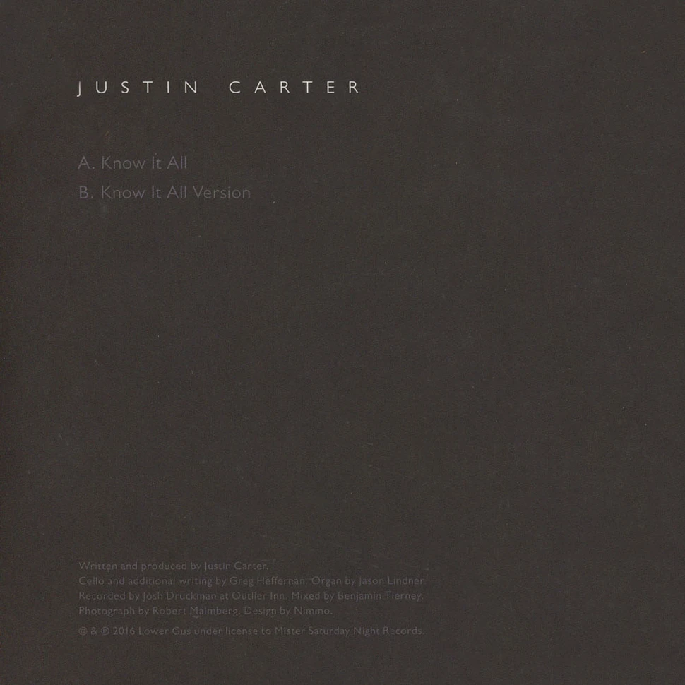 Justin Carter - Know It All