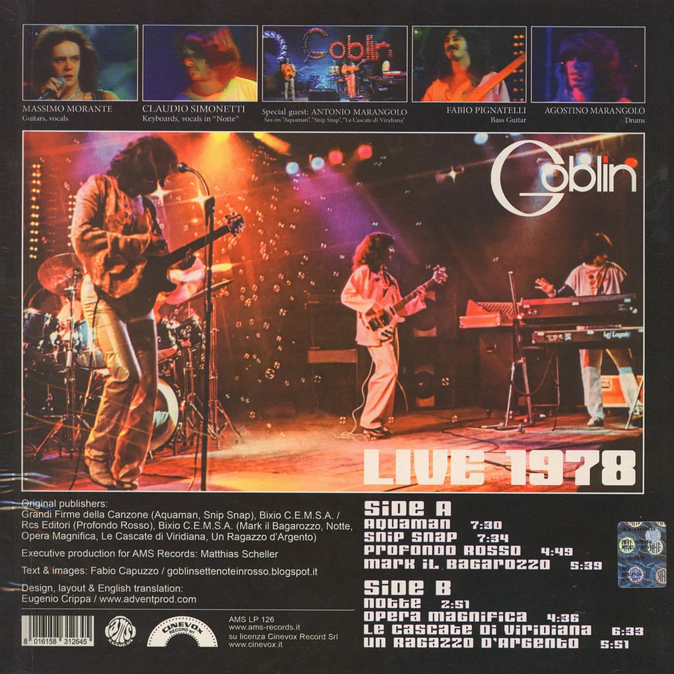 Goblin - Live 1978
