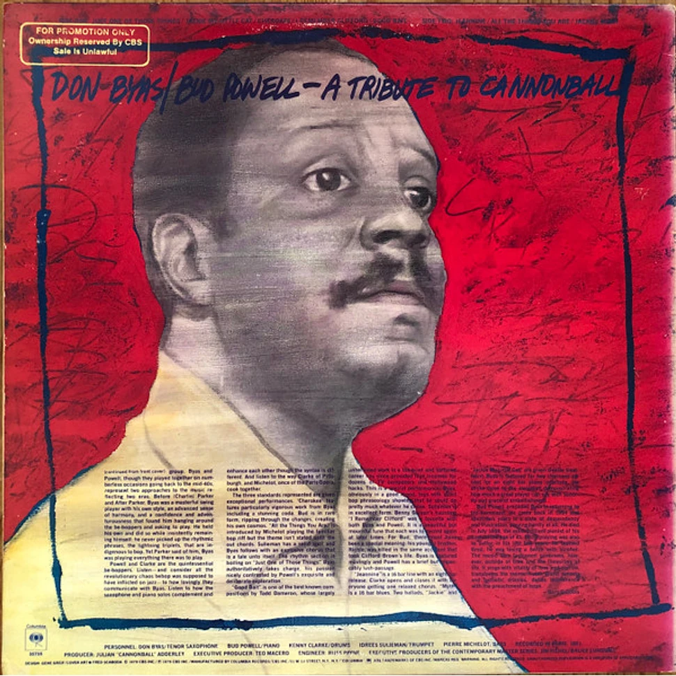 Don Byas / Bud Powell - A Tribute To Cannonball