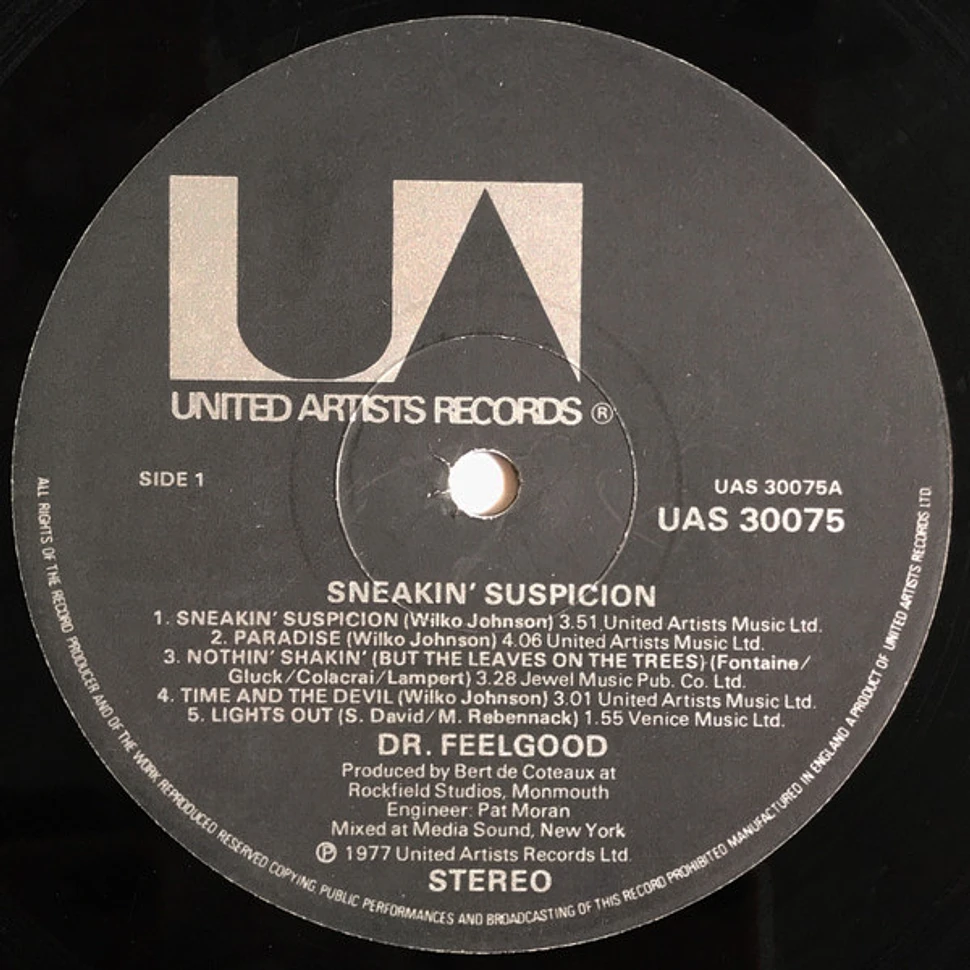 Dr. Feelgood - Sneakin' Suspicion