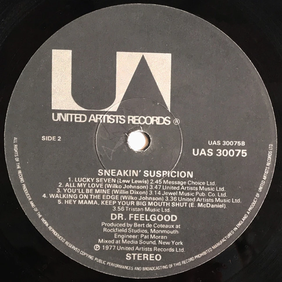 Dr. Feelgood - Sneakin' Suspicion