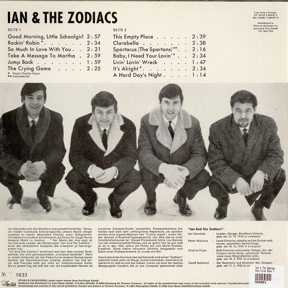 Ian & The Zodiacs - Star-Club Show 7