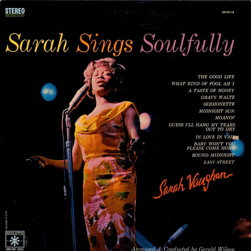 Sarah Vaughan - Sarah Sings Soulfully