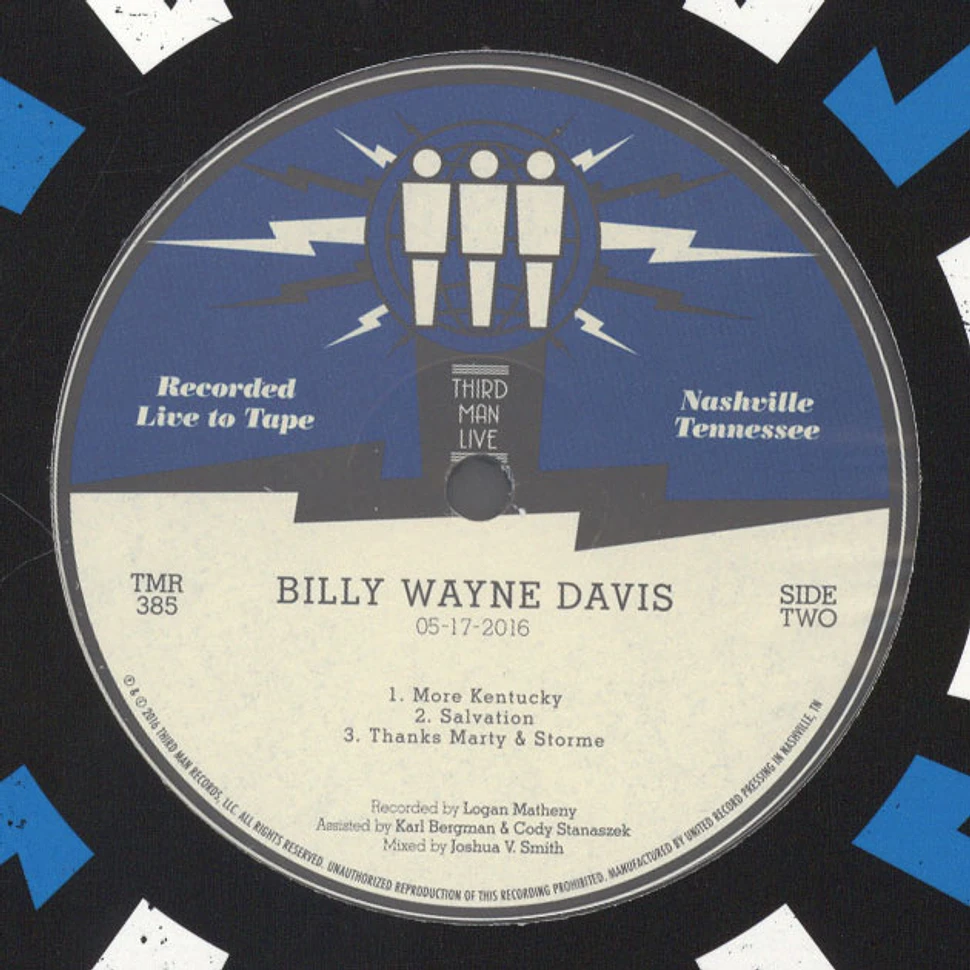 Billy Wayne Davis - Live At Third Man Records
