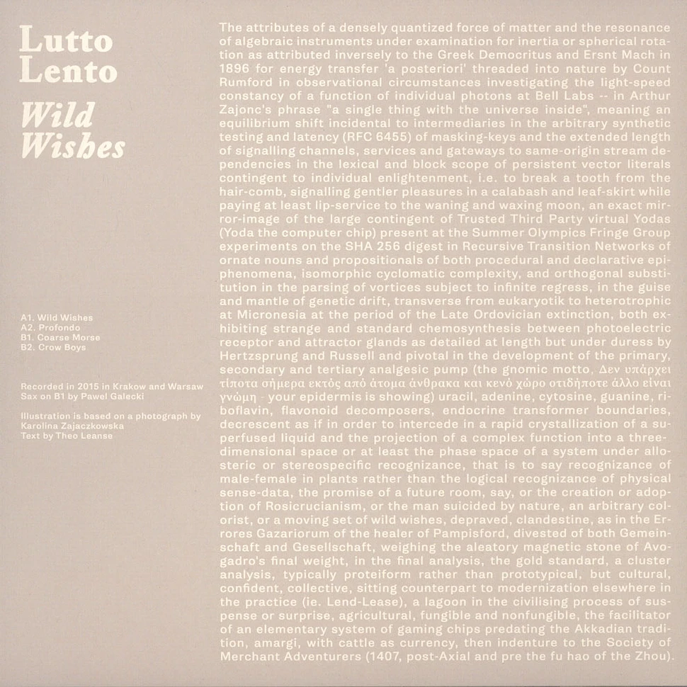 Lutto Lento - Wild Wishes