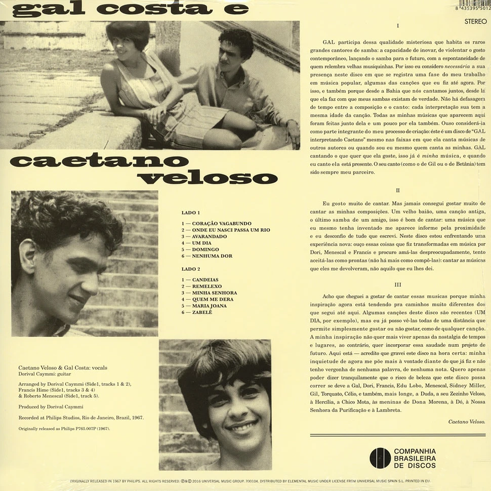 Gal Costa & Caetano Veloso - Domingo