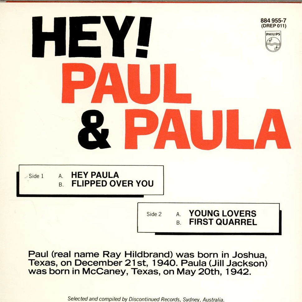 Paul & Paula - Hey! EP