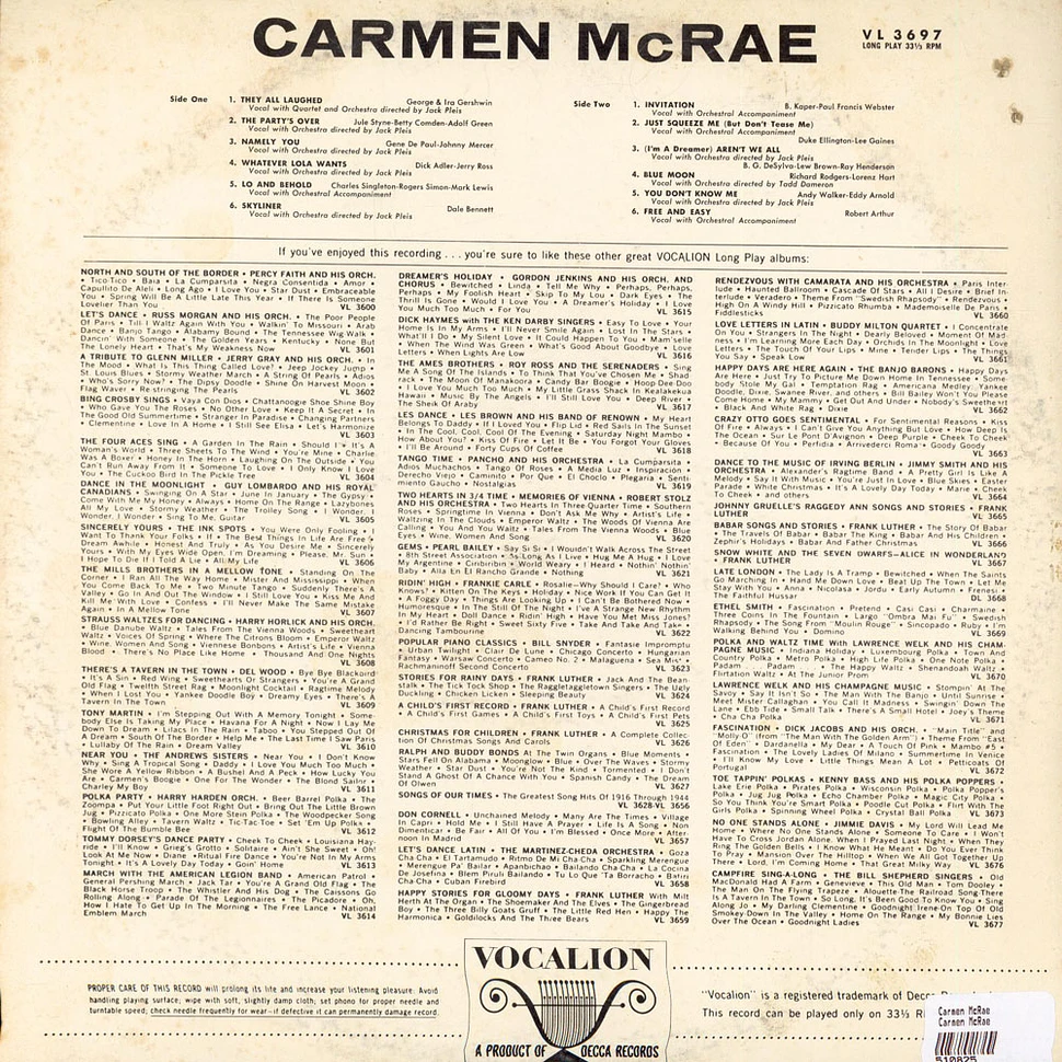 Carmen McRae - Carmen McRae