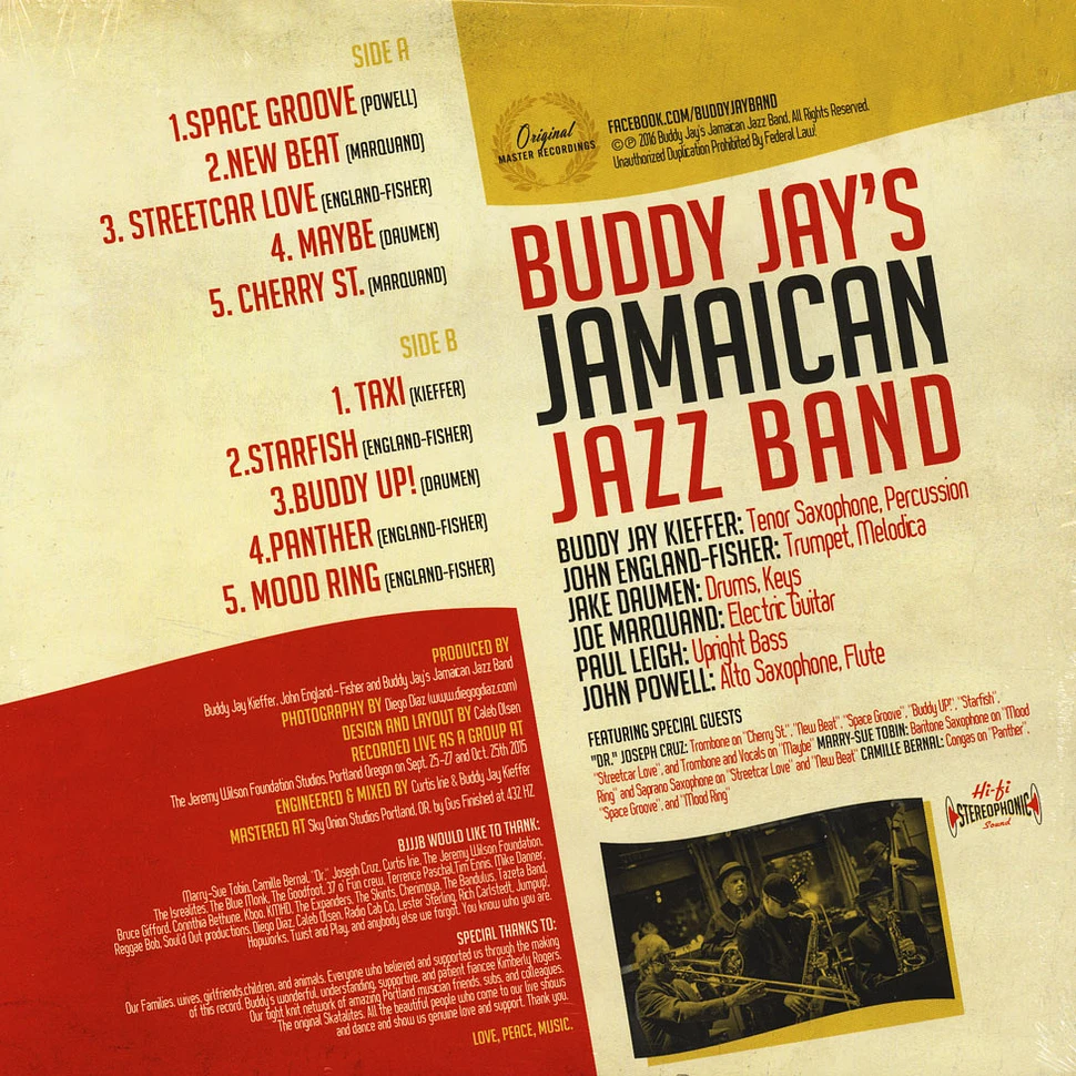 Buddy Jay'z Jamaican Jazz Band - Buddy Jay'z Jamaican Jazz Band