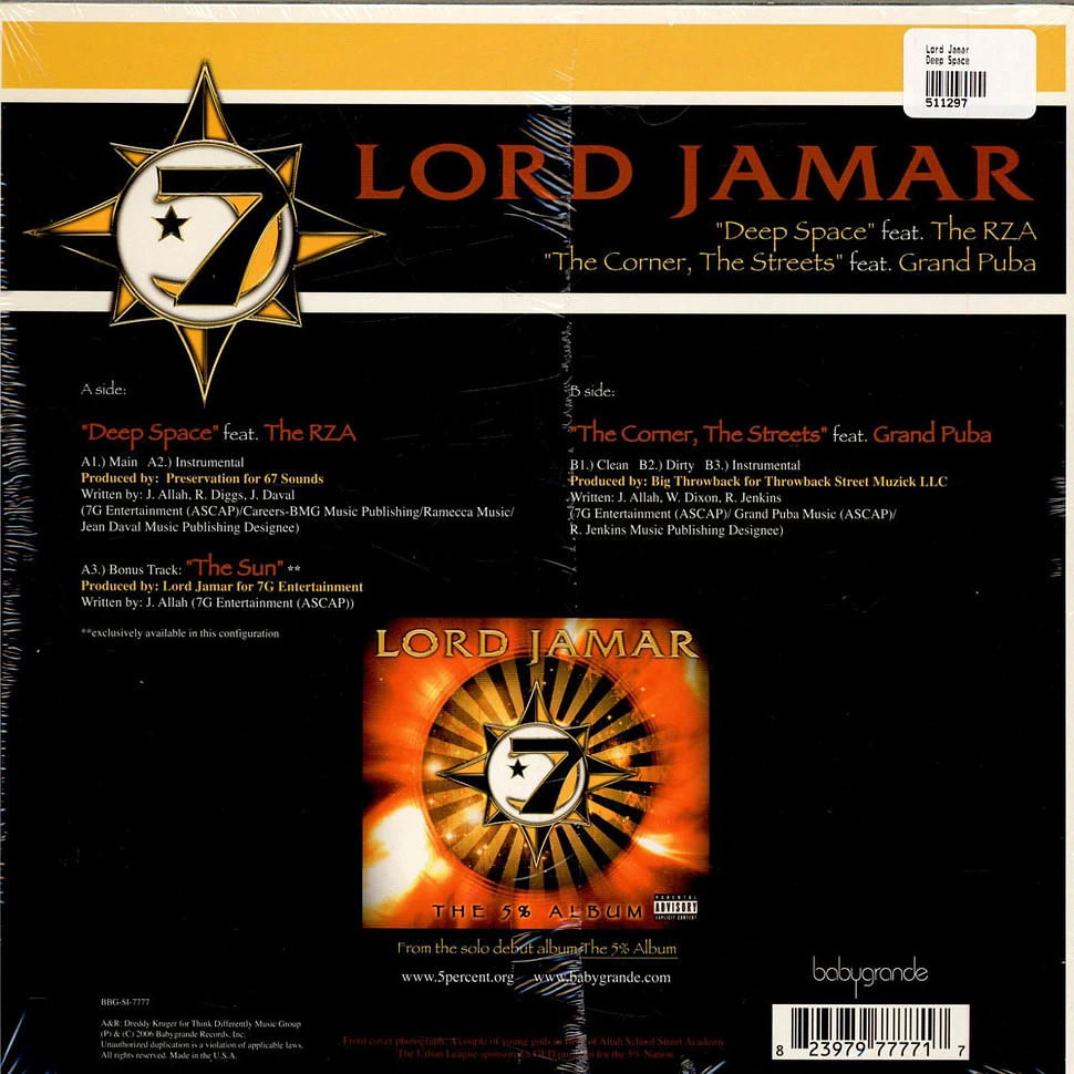 Lord Jamar - Deep Space / The Corner, The Streets
