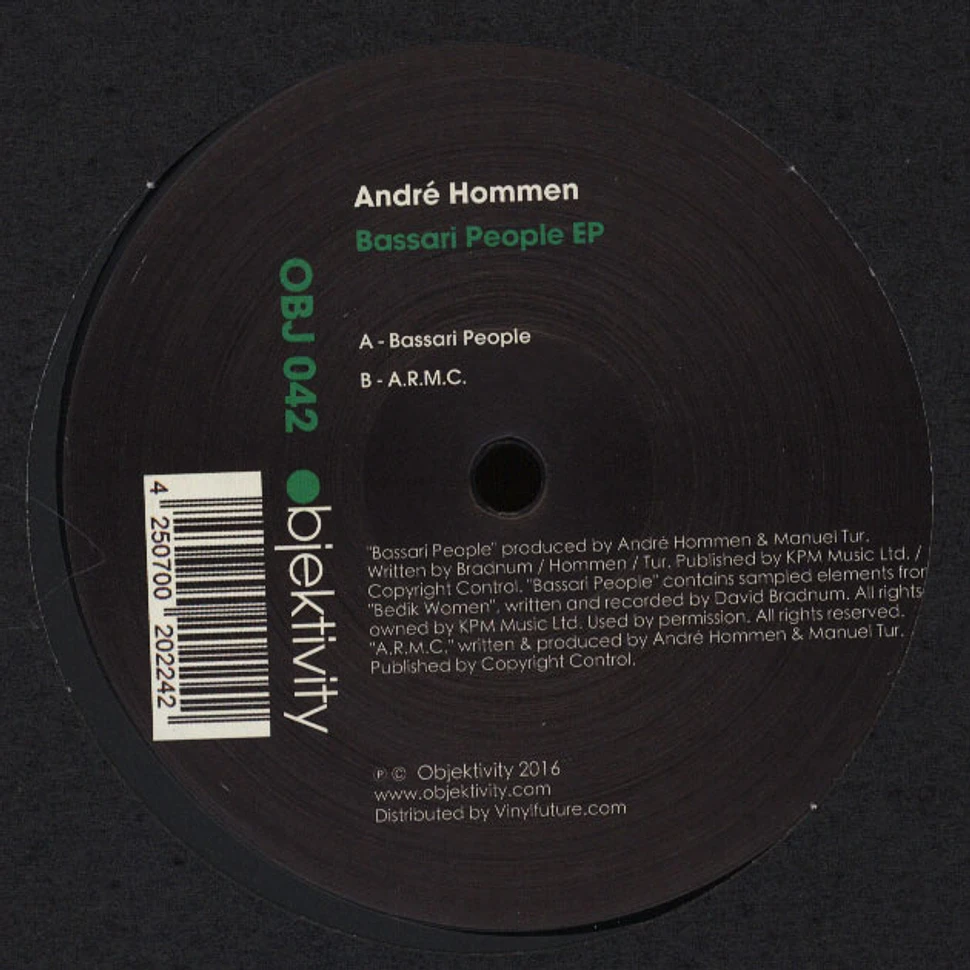 Andre Hommen - Bassari People EP
