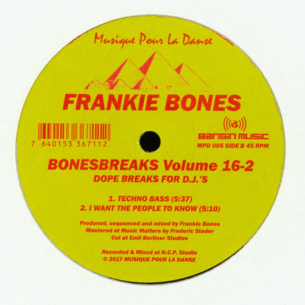 Frankie Bones - Bonesbreaks Volume 16-2