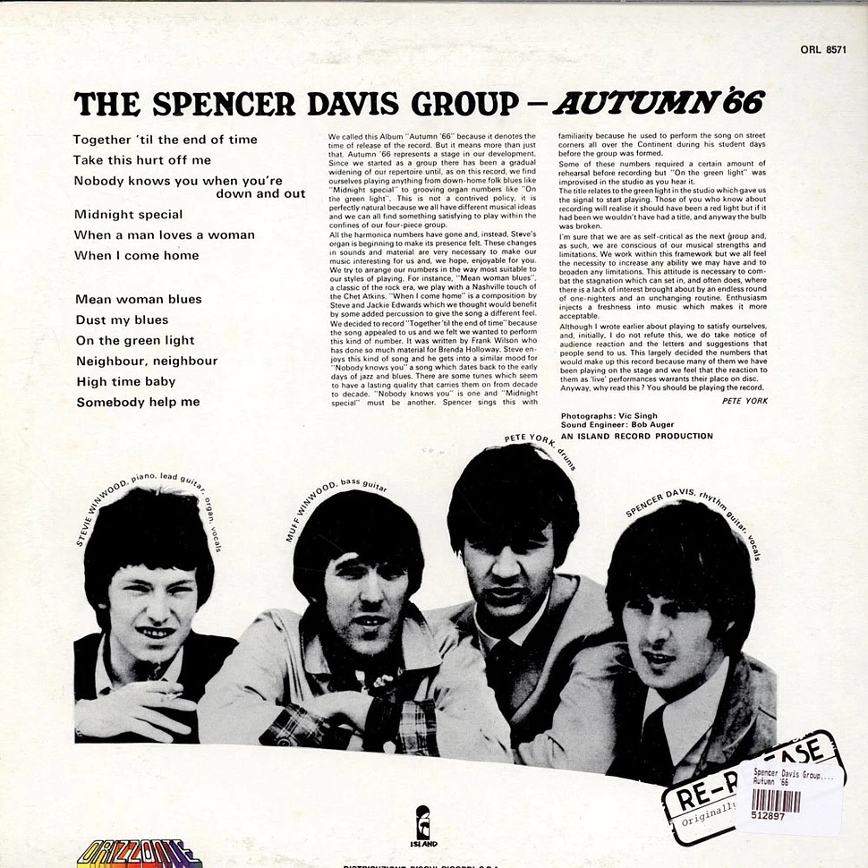 The Spencer Davis Group - Autumn '66