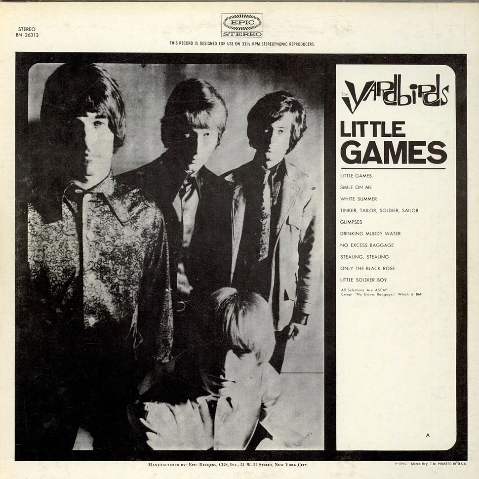 The Yardbirds - Little Games