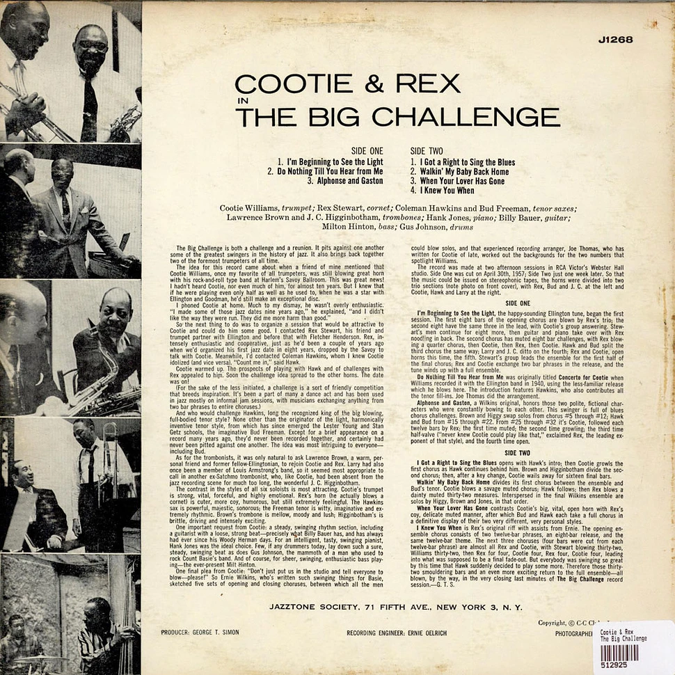Cootie Williams & Rex Stewart - Cootie & Rex In The Big Challenge