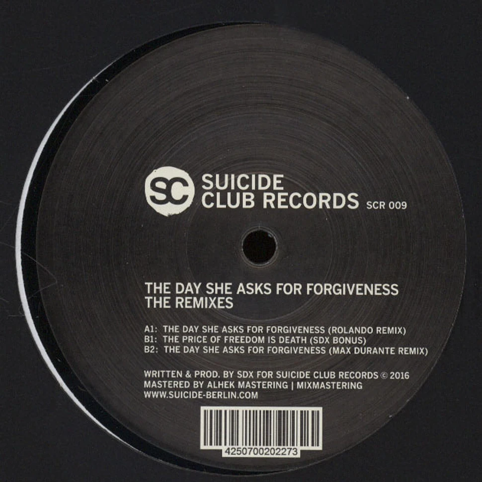 SDX (BeNi) - The Day She Asks For Forgiveness The Remixes