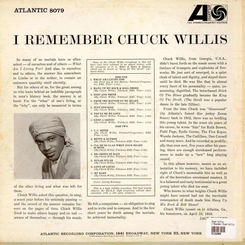 Chuck Willis - I Remember Chuck Willis