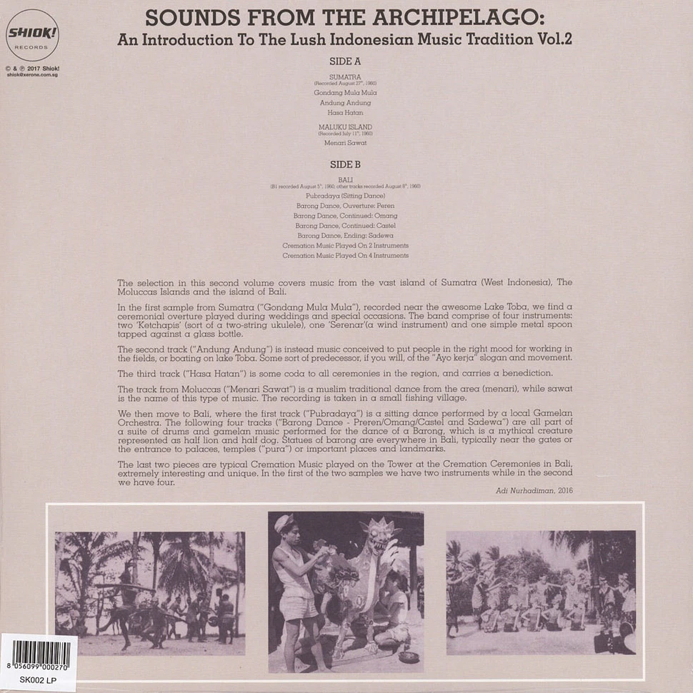 V.A. - Sounds From The Archipelago: An Introduction To The Lush Indonesian Music Tradition Volume 2