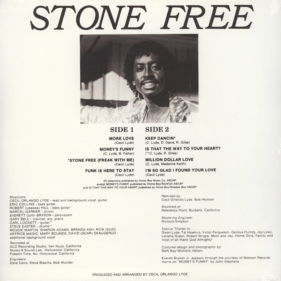 Cecil Lyde - Stone Free