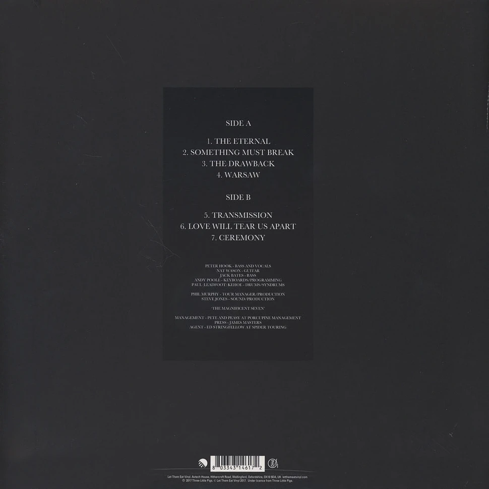 Peter Hook & The Light - Unknown Pleasures - Live In Leeds Volume 3