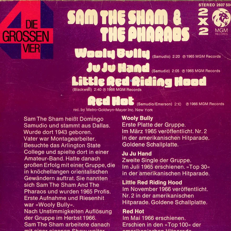 Sam The Sham & The Pharaohs - Die Grossen Vier Von Sam The Sham & The Pharaohs