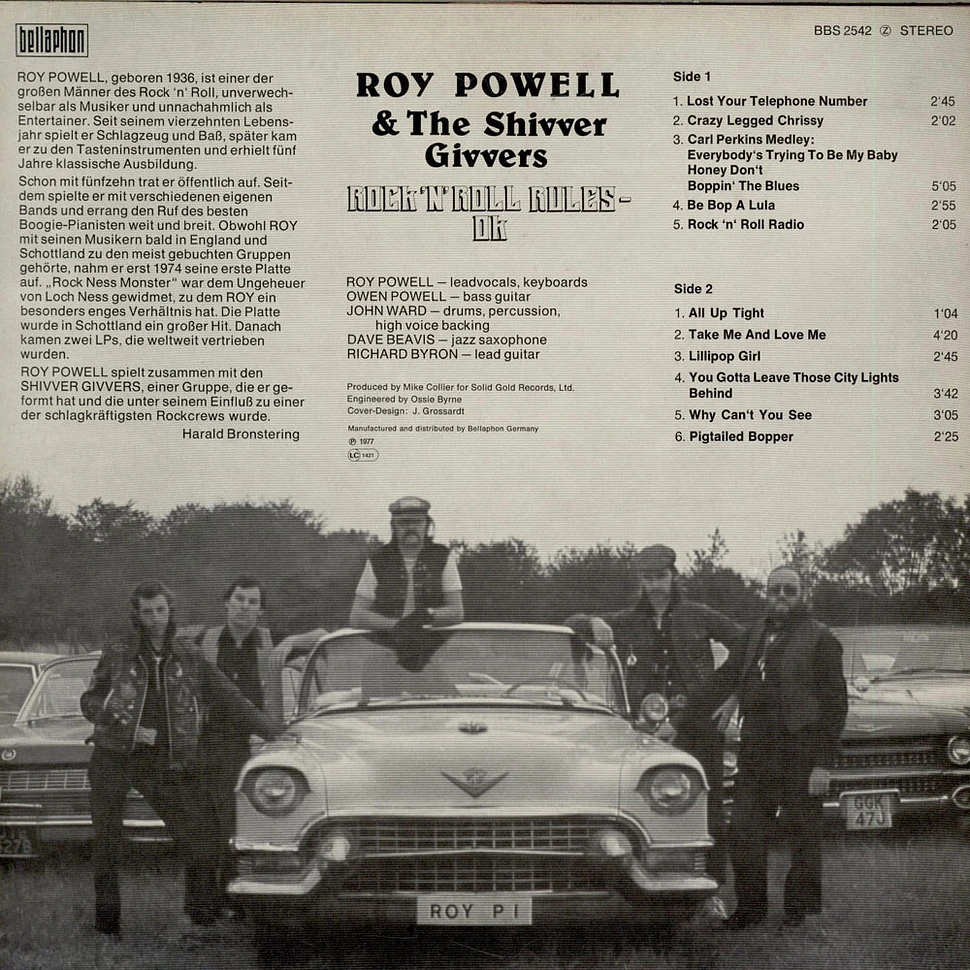 Roy Powell & The Shiver Givers - Rock `n`Roll Rules Ok