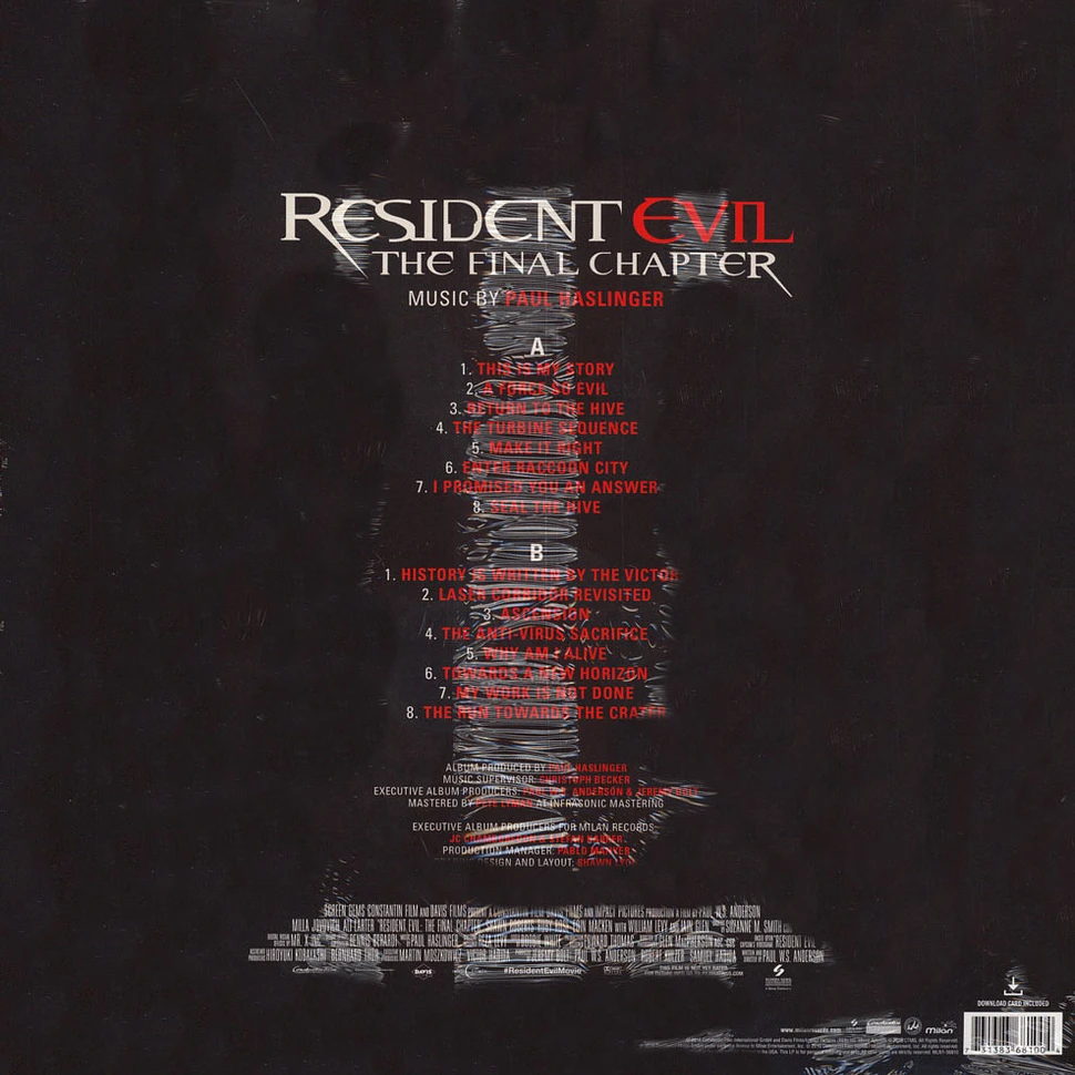 Paul Haslinger - OST Resident Evil: The Final Chapter