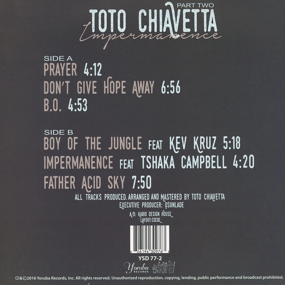 Toto Chiavetta - Impermanence Part 2