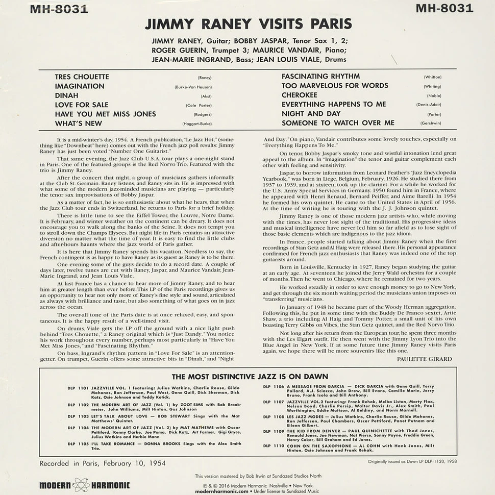 Jimmy Raney - Visit Paris