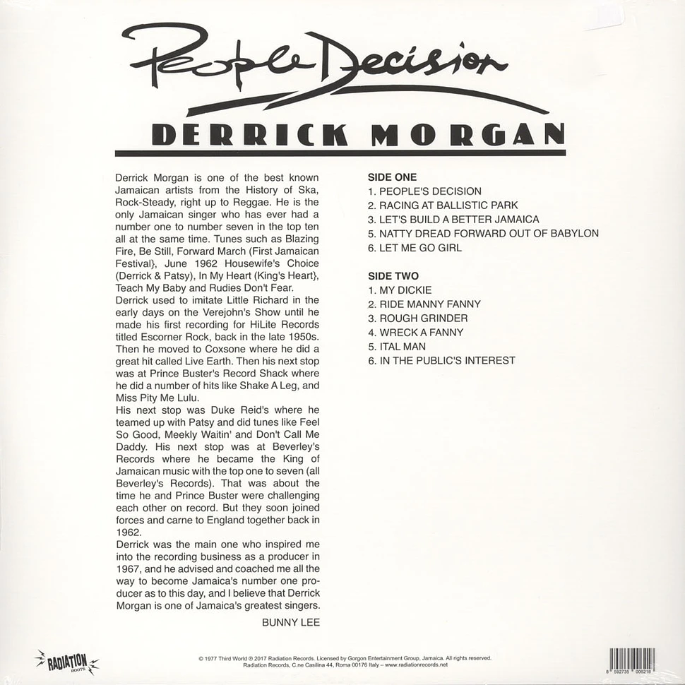 Derrick Morgan - People Decision