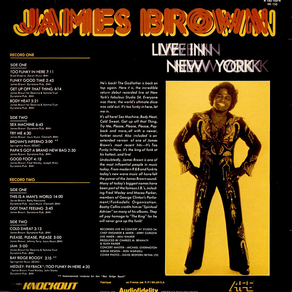 James Brown - Live In New York