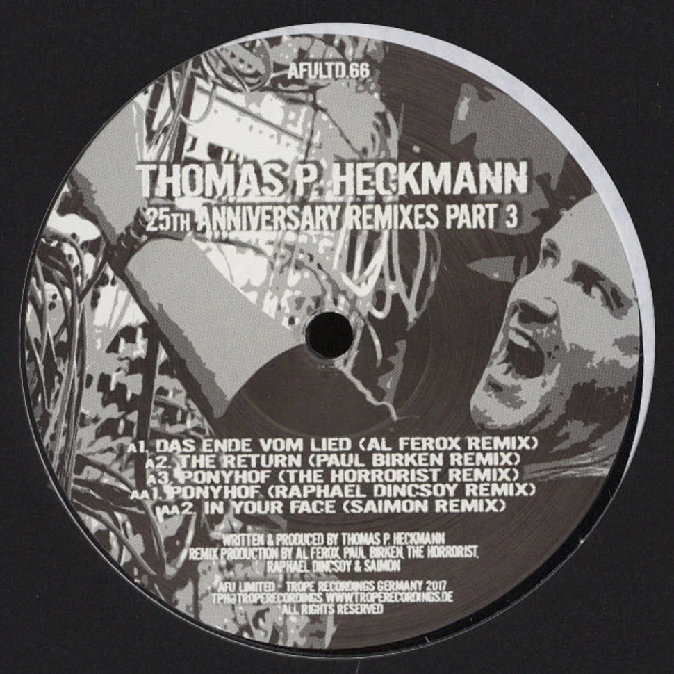 Thomas P. Heckmann - 25th Anniversary Remixes Part 3