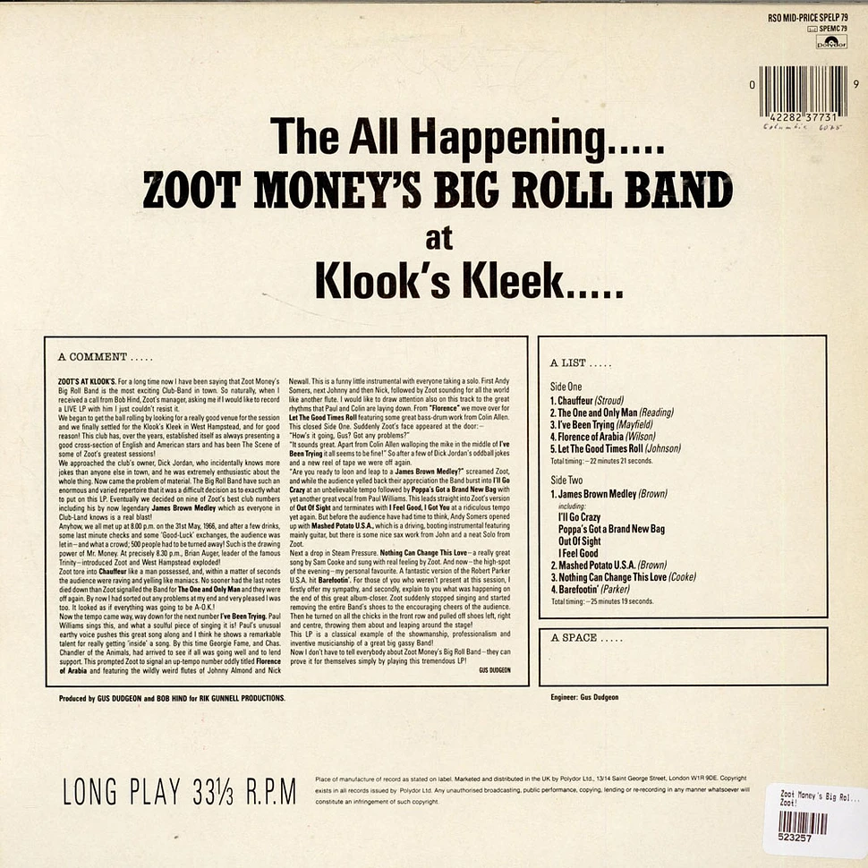 Zoot Money's Big Roll Band - Zoot!
