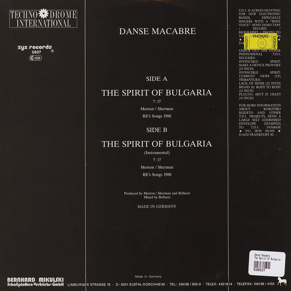 Danse Macabre - The Spirit Of Bulgaria