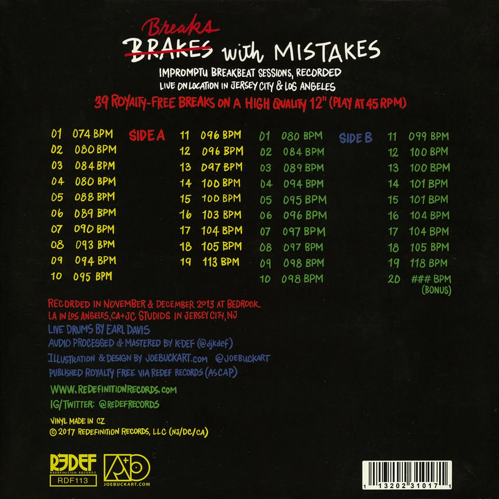 Earl Davis (Damu The Fudgemunk) - Breaks With Mistakes