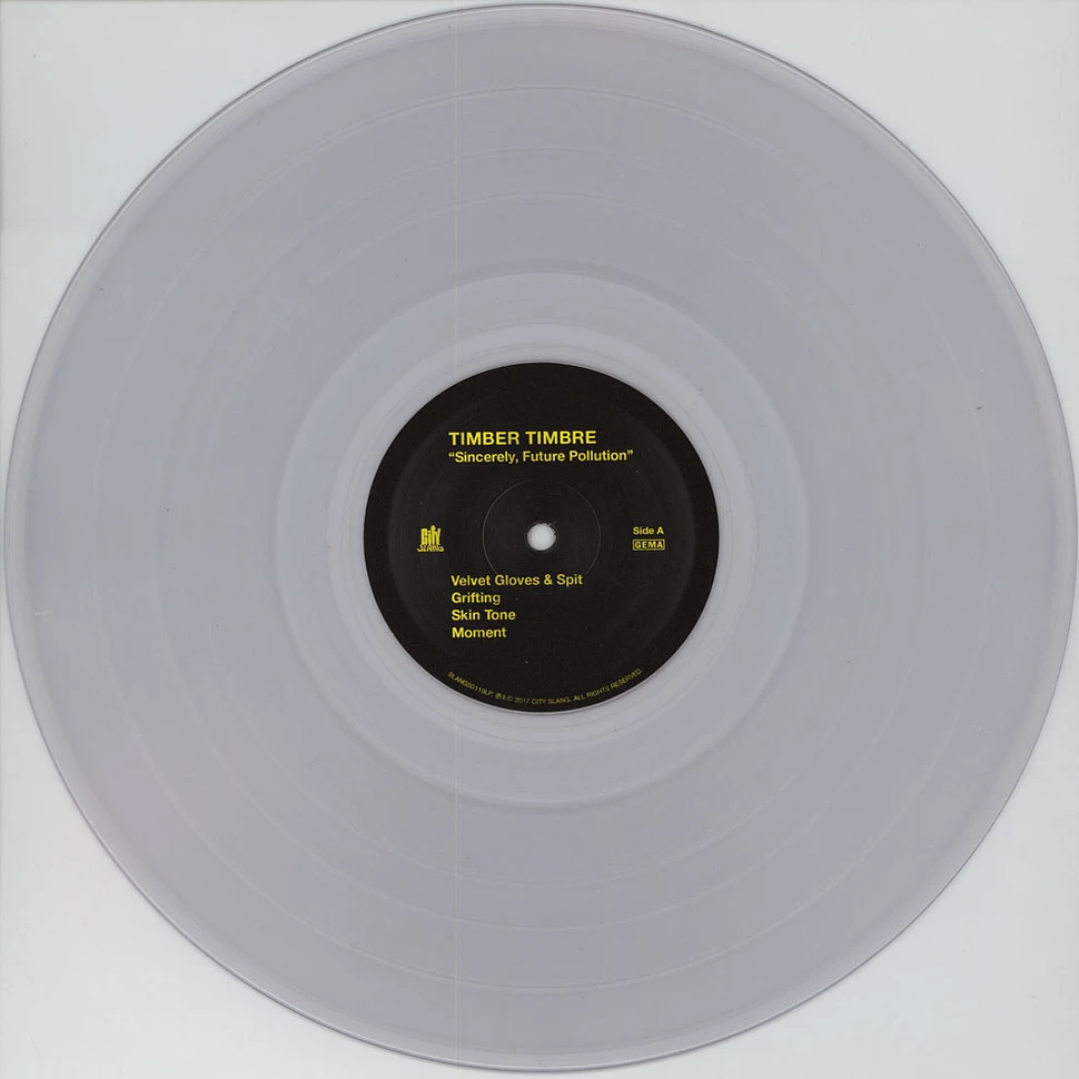 Timber Timbre - Sincerely, Future Pollution Clear Vinyl Edition