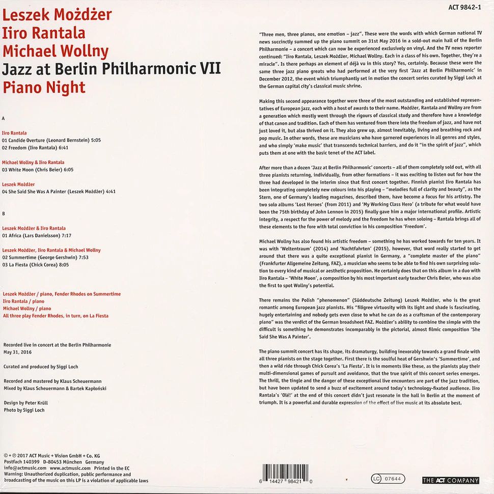 Mozdzer - Rantala - Wollny - Jazz At Berlin Philharmonic VII: Piano Night