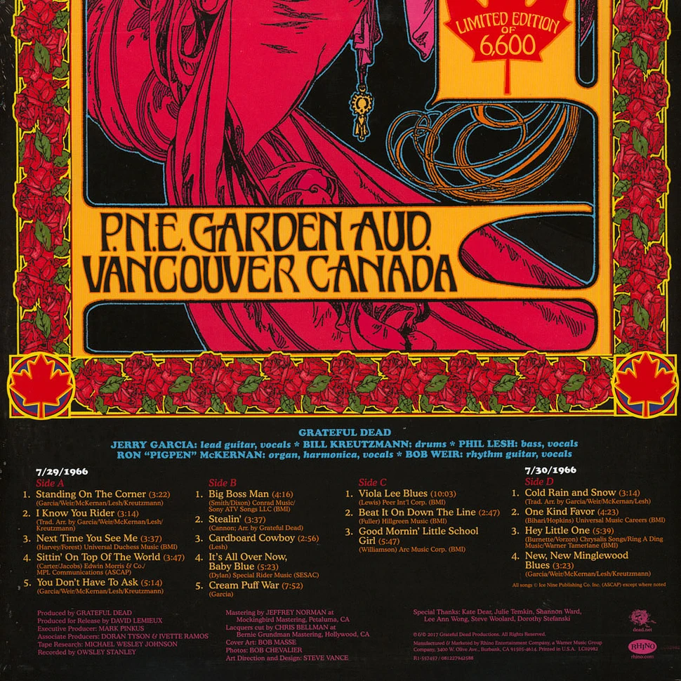 Grateful Dead - P.N.E. Garden Auditorium, Vancouver