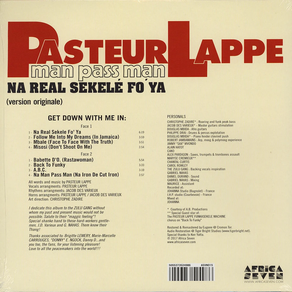 Pasteur Lappe - Na Man Pass Man