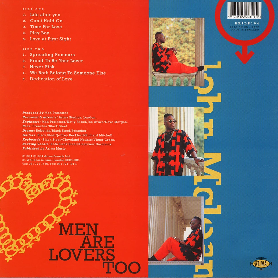 John Mclean - Men Are Lovers Too