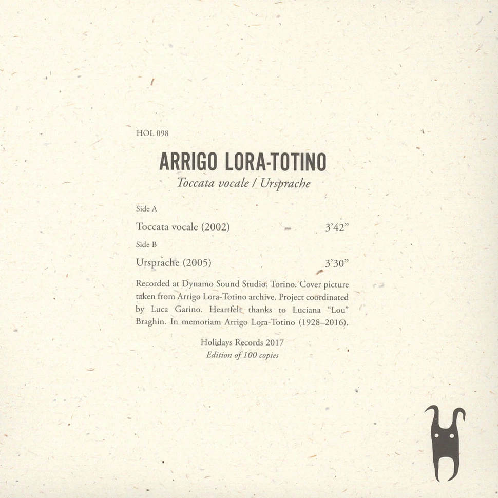 Arrigo Lora - Toccata Vocale / Ursprache