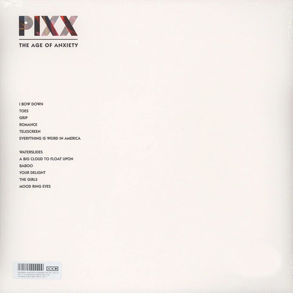 Pixx - The Age Of Anxiety Colored Vinyl Edition