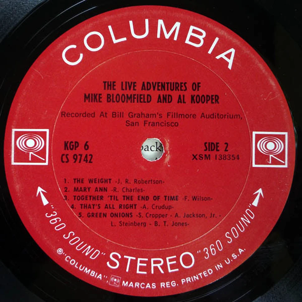 Mike Bloomfield And Al Kooper - The Live Adventures Of Mike Bloomfield And Al Kooper